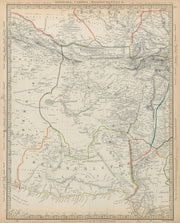 BOKHARA CABOOL & BALUCHISTAN Afghanistan Khorassan Sinde Pakistan SDUK 1844 map