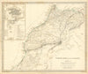 MOROCCO 'North Africa or Barbary' Marocco Marrakech city plan SDUK 1844 map