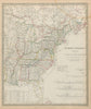 EASTERN NORTH AMERICA Canada USA Canal Profiles 1830 Census table SDUK 1844 map