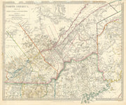 QUEBEC Québec Canada Montreal St Lawrence Maine New Brunswick SDUK 1844 map