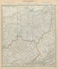 Ohio with parts of Kentucky, Virginia & Indiana. USA. Counties SDUK 1844 map