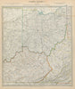 Ohio with parts of Kentucky, Virginia & Indiana. USA. Counties SDUK 1844 map