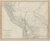 BOLIVIA, PERU with part of Brazil. Indian tribes Bolivian Litoral SDUK 1844 map