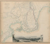 SYRACUSE SIRACUSA Antique city town map plan. Remains of 5 cities. SDUK 1844
