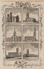 LONDON CHURCHES St John Smith Benet Martin Ludgate Bride Andrew Sepulchre 1784