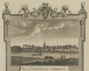 Chiswick from the river. Old St Nicholas church & Chiswick Mall. THORNTON 1784