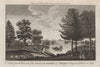 Painshill Park, Cobham, Surrey. Garden/island view. Hopkins. BURLINGTON 1779
