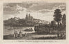 Perspective view of the cathedral and city of Lincoln. BURLINGTON 1779 print