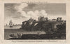 View of Tynemouth Castle and Priory in Northumberland. BURLINGTON 1779 print