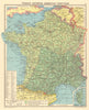 SECOND WORLD WAR FRANCE. Vichy & Nazi-occupied France. Armistice 1943 old map