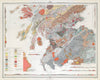 SCOTLAND Geological map - southern section. Sir Archibald Geikie. LARGE 1895