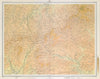 TEVIOTDALE Roxburghshire Jedburgh Hawick Langholm Northumberland. LARGE 1895 map