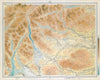 LOCH LOMOND & THE TROSSACHS. Campsie Fells Stirling Loch Long. LARGE 1895 map