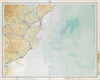 ANGUS/FORFAR COAST Arbroath Montrose Brechin Carnoustie Broughty. LARGE 1895 map
