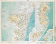 NORTH UIST & SOUTH UIST Barra Western Isles Outer Hebrides. LARGE 1895 old map