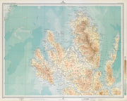ISLE OF SKYE NORTH Trotternish Raasay Portree Talisker Distillery LARGE 1895 map