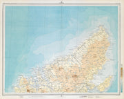 LEWIS Western Isles Outer Hebrides Stornoway. Scotland. LARGE 1895 old map