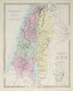 PALESTINE in the time of Our Saviour. Ancient Jerusalem. Israel. SDUK 1857 map