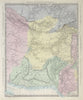 BOKHARA AFGHANISTAN & BALUCHISTAN. Sinde Pakistan. SDUK 1857 old antique map