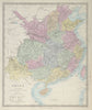 CHINA from du Halde & the Jesuits. McCartney & Amherst routes. SDUK 1857 map