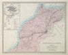 NORTH AFRICA OR BARBARY I. MAROCCO. Morocco. MARRAKECH city plan. SDUK 1857 map