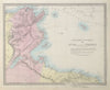 NORTH AFRICA OR BARBARY III. Tunis & Part of Tripoli Tunisia Libya SDUK 1857 map
