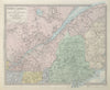 QUEBEC. Québec Canada Montreal Three Rivers Maine New Brunswick. SDUK 1857 map