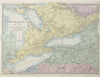 GREAT LAKES Huron Erie Ontario. Upstate New York. Railways. SDUK 1857 old map