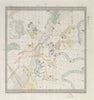ASTRONOMY CELESTIAL. Star map. Star chart, II. Summer Solstice. SDUK 1857