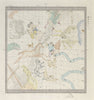 ASTRONOMY CELESTIAL. Star map. Star chart, II. Summer Solstice. SDUK 1857