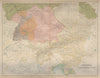 Southern Germany states & Austria. Poland Silesia Bavaria. BARTHOLOMEW 1870 map