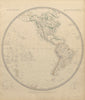 WESTERN HEMISPHERE Americas Mexican Texas New Zealand Pacific SDUK 1844 map
