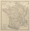 FRANCE with pre-Revolutionary PROVINCES. Original hand colour SDUK 1844 map