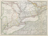 GREAT LAKES Upper Canada <1849 districts Lake Ontario Huron Erie SDUK 1844 map
