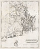 Rhode Island state map by Arrowsmith & Lewis 1812 old antique plan chart