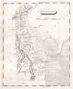 Delaware state map by Arrowsmith & Lewis 1812 old antique plan chart