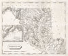 Maryland state map by Arrowsmith & Lewis 1812 old antique plan chart