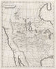 Louisiana map by Arrowsmith & Lewis. LA Purchase. Western United States 1812