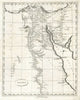 Egypt by Arrowsmith & Lewis 1812 old antique vintage map plan chart