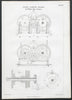 19C ENGINEERING DRAWING Double screwing machine. William More, Glasgow 2 1847