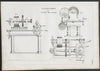 VICTORIAN ENGINEERING DRAWING Nut cutting machine. Archibald Milne, Glasgow 1847