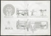 19C ENGINEERING DRAWING Boring & turning machine. Kinmonds, Hutton & Steel 1847