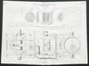 19C ENGINEERING DRAWING 145 HP marine steam engine. Caird & Co. Greenock 2 1847