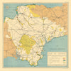 Devon Landscape Survey for CPRE by William Harding Thompson 1932 old map
