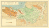Somerset contour elevation map by William Harding Thompson 1934 old