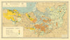 Somerset Agricultural Survey. Arable pasture moors floodplain. THOMPSON 1934 map