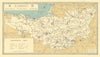 Somerset Industries. Breweries mines quarries factories bricks THOMPSON 1934 map