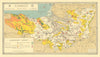 Somerset landscape survey. Special interest towns & areas. THOMPSON 1934 map
