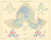 World Oceanography. Currents Salinity Temperature Marine Fauna. TIMES 1958 map