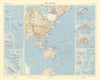 Orient. Western Pacific Islands. Fiji Tonga Melanesia Micronesia. TIMES 1958 map